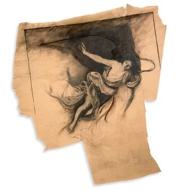 Etude pour les Anges du Purgatoire (Chiesa Santa Sofia dei Bianchi), 1990 : 24 700€ (Artcurial&nbsp;2017)