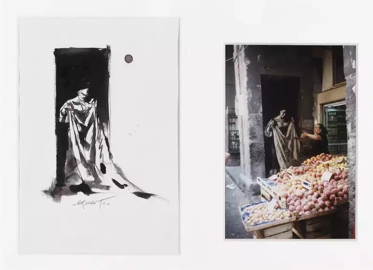 Donna con lenzuelo, 1990 : 2 100€ (Millon & Associés&nbsp;2019)